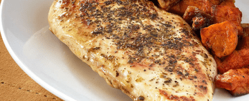 Lemon Chicken and Cinnamon Glazed Root Vegetables