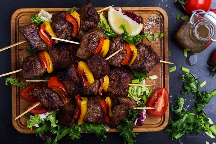 Skewered Steak & Veggies